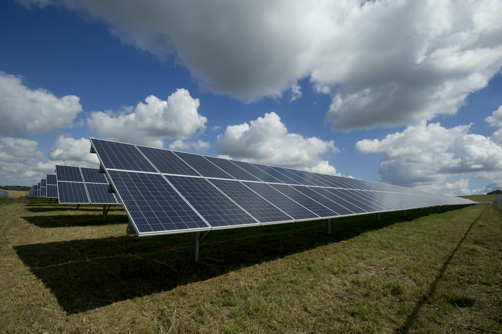 Solar installation team working on a rooftop solar array