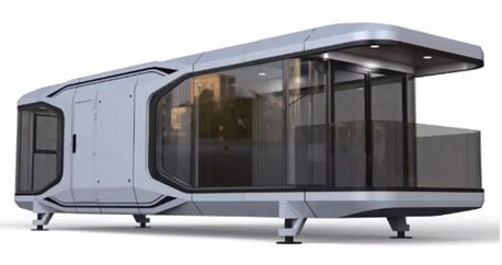 Capsule home design concept visualization for future development